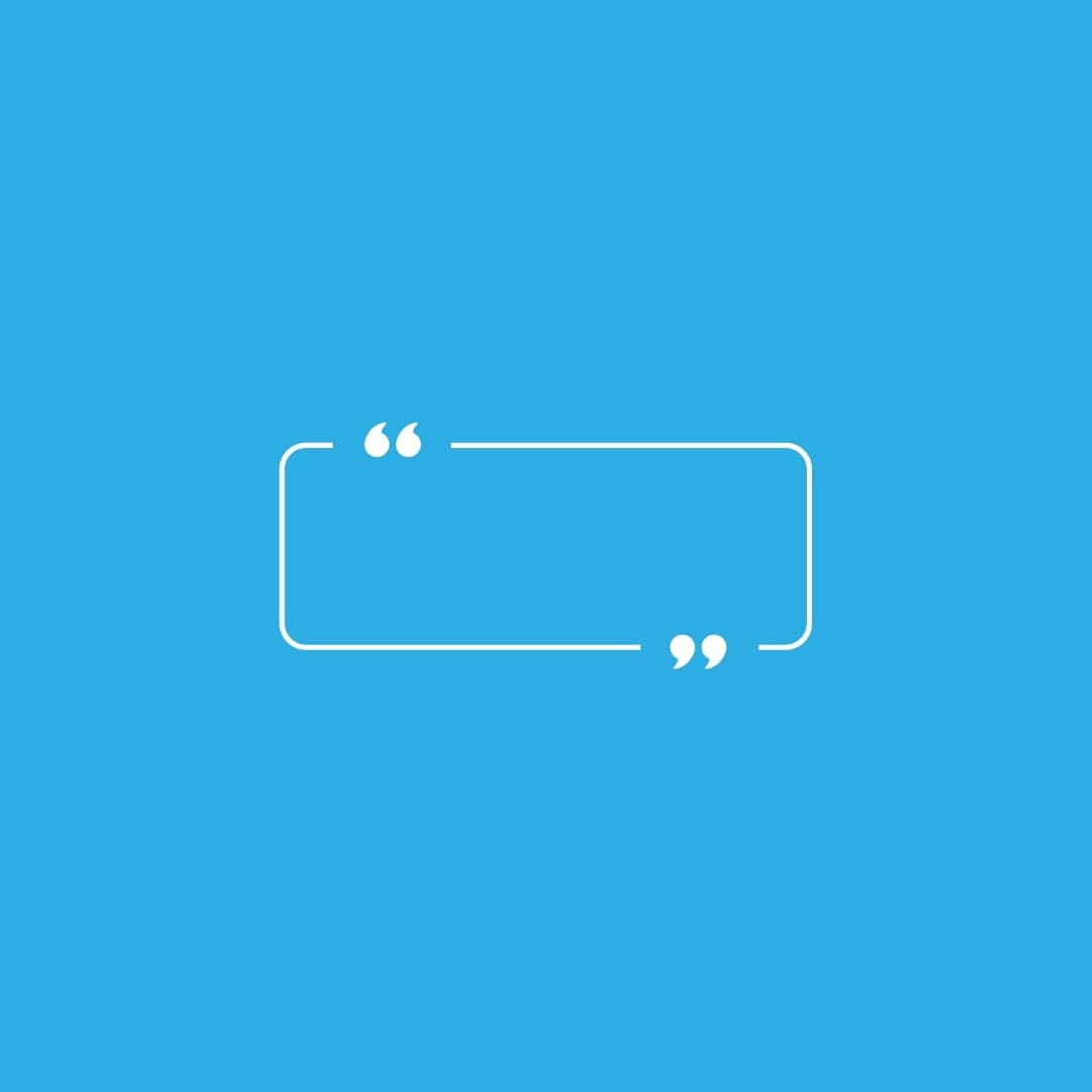 Booking notes icon: quotation marks around a blank note